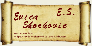 Evica Skorković vizit kartica